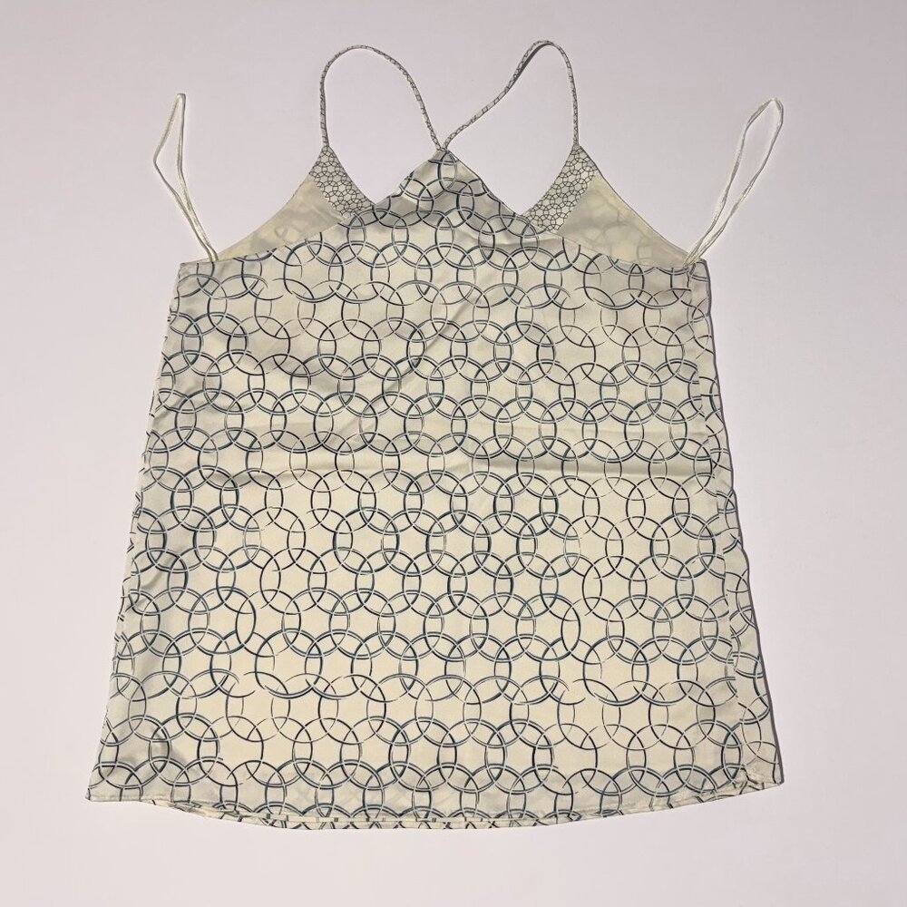 LTD Halter Spaghetti A-Line Blouse with Lining Geometric print Size Small